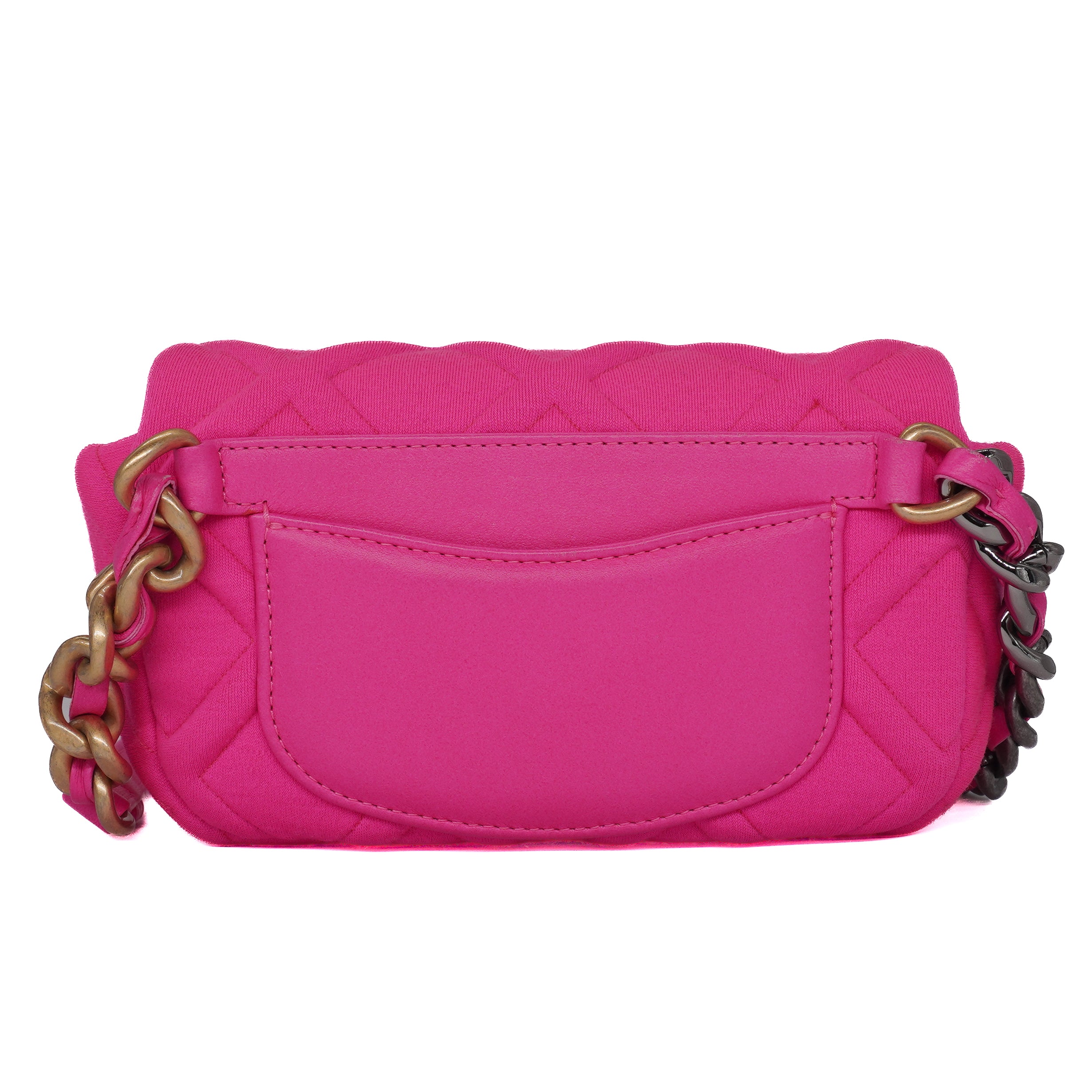 Chanel Jersey Quilted Chanel 19 Waist Bag