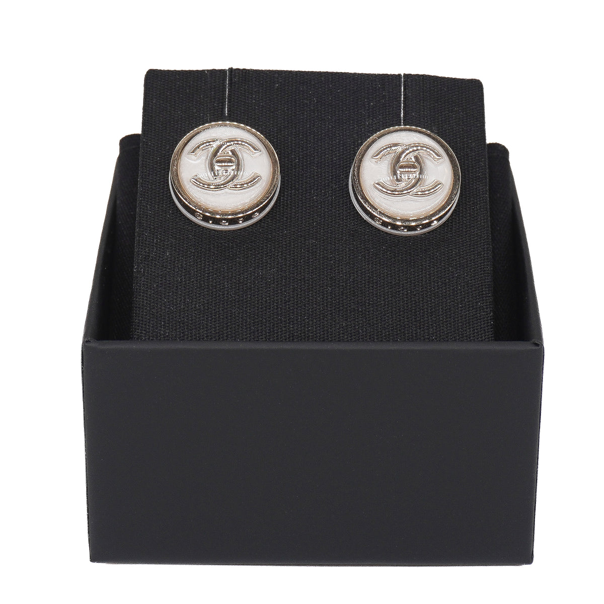 Chanel Round CC Earrings
