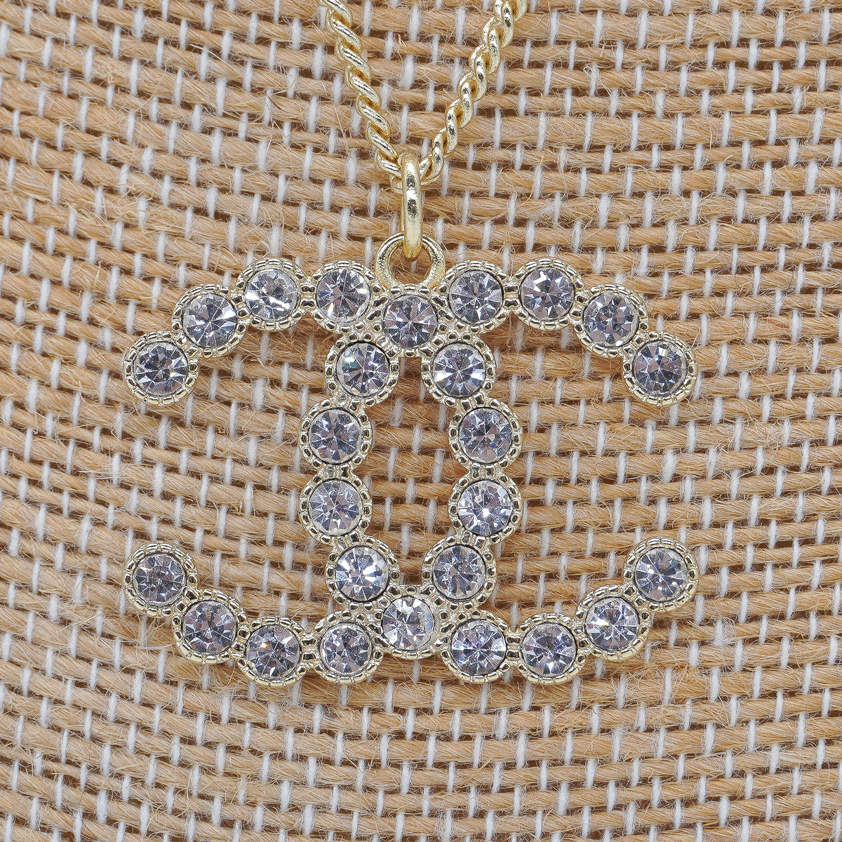 Chanel Crystal CC Necklace