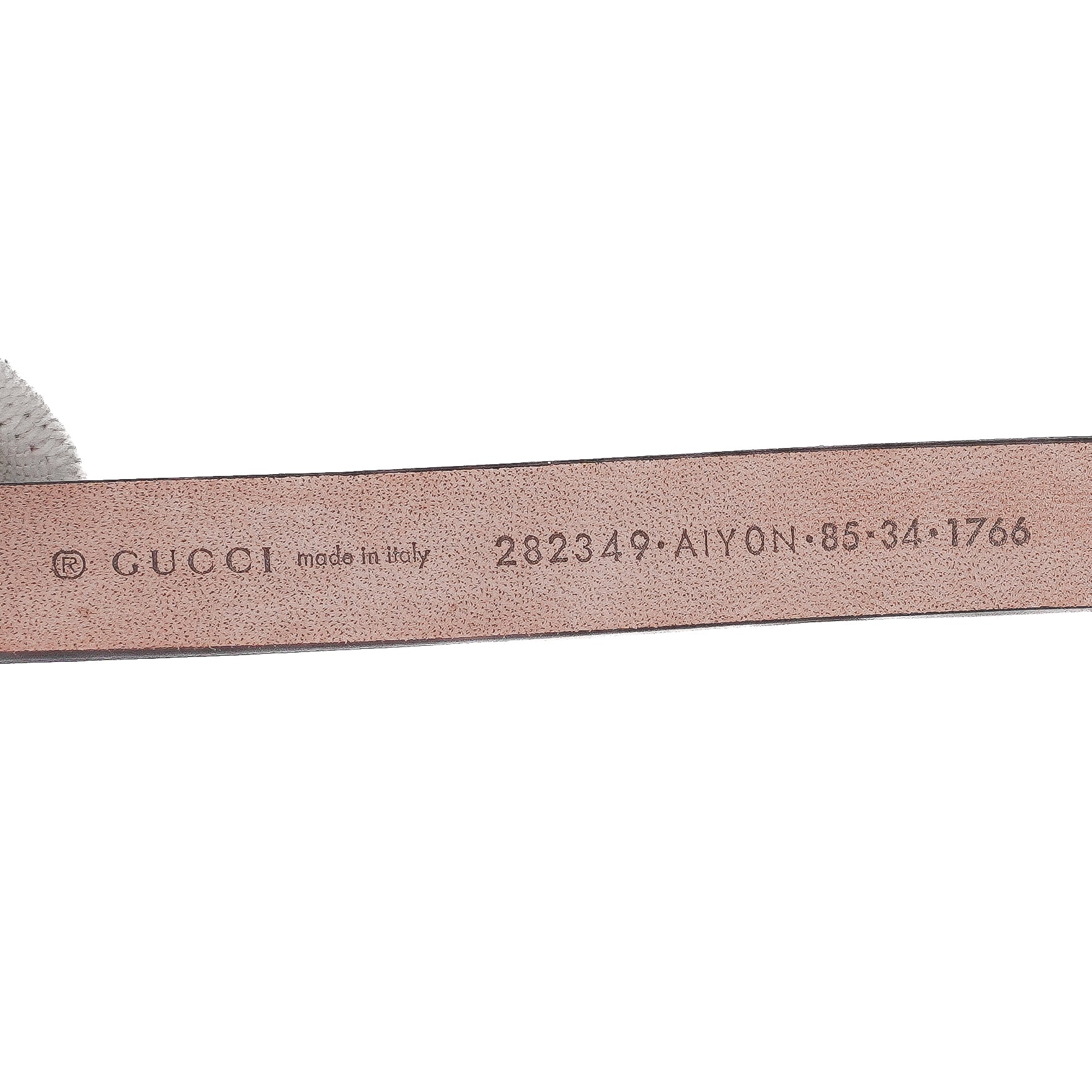 Gucci calfskin Horsebit Skinny Belt