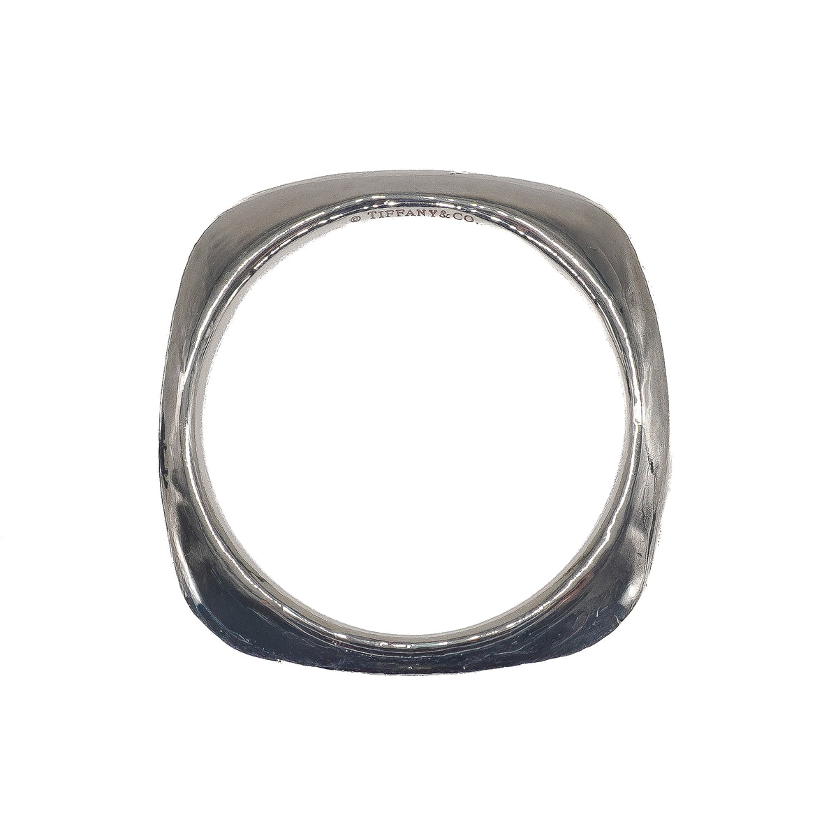 Tiffany & Co. Square Cushion Bangle Sterling Silver