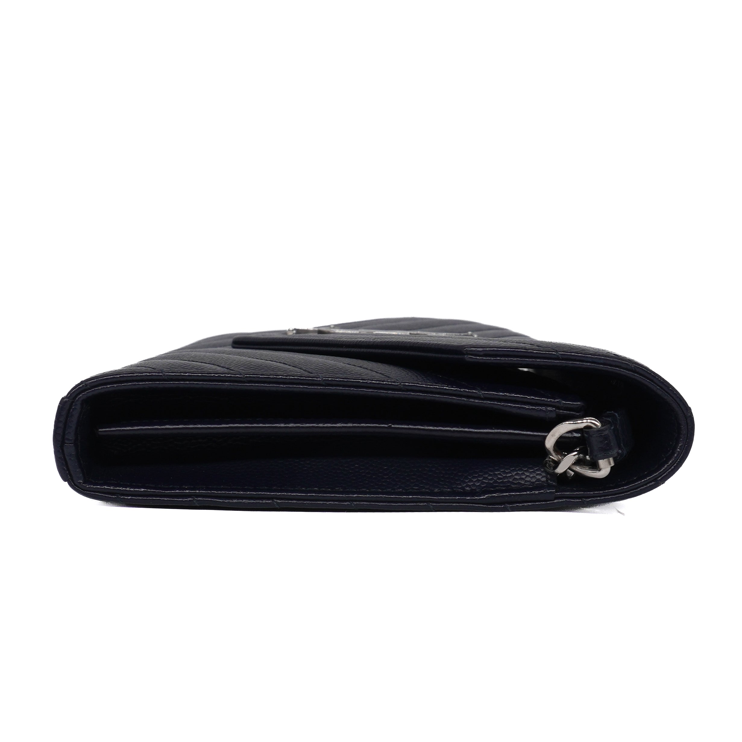 Saint Laurent Grain De Poudre Envelope Chain Wallet