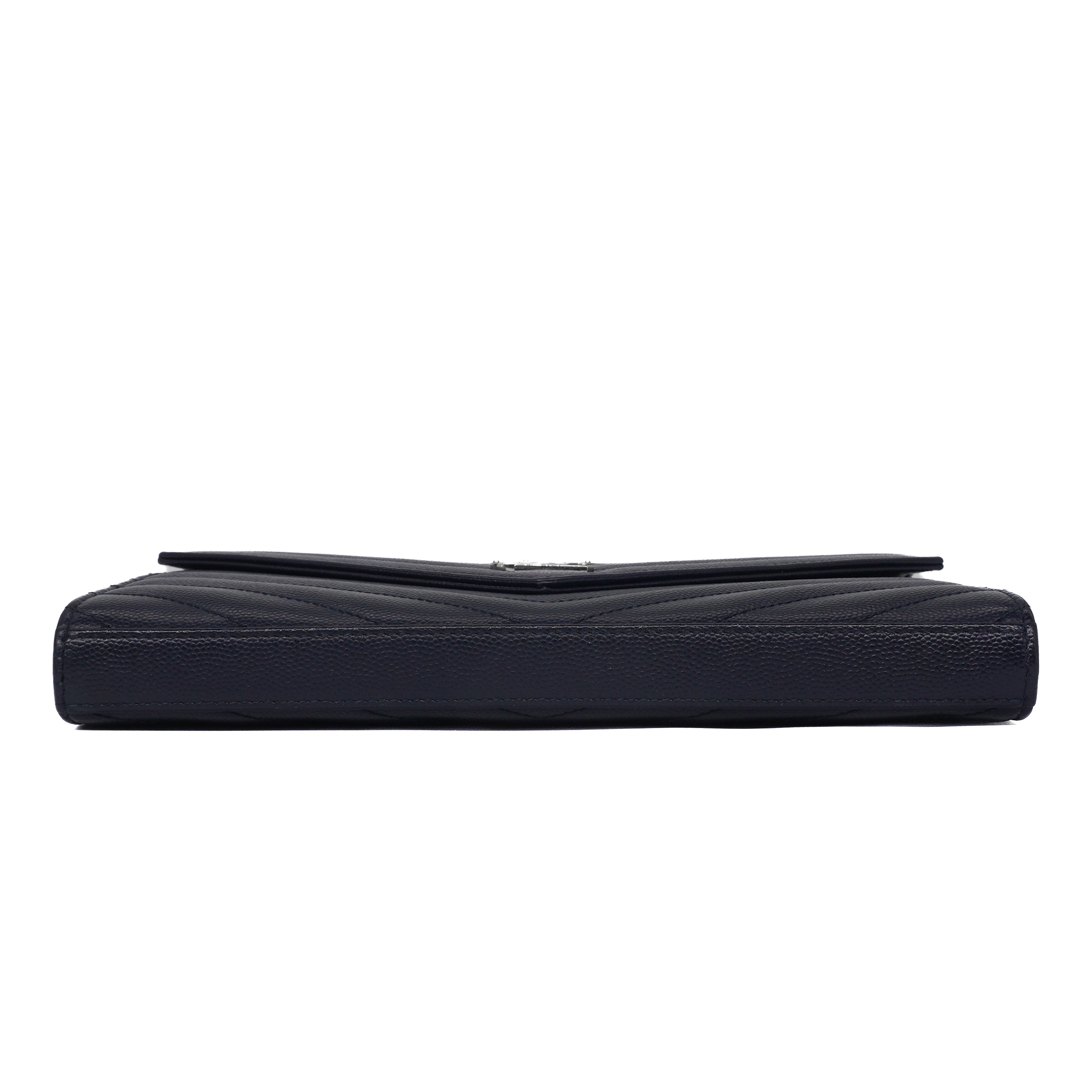 Saint Laurent Grain De Poudre Envelope Chain Wallet