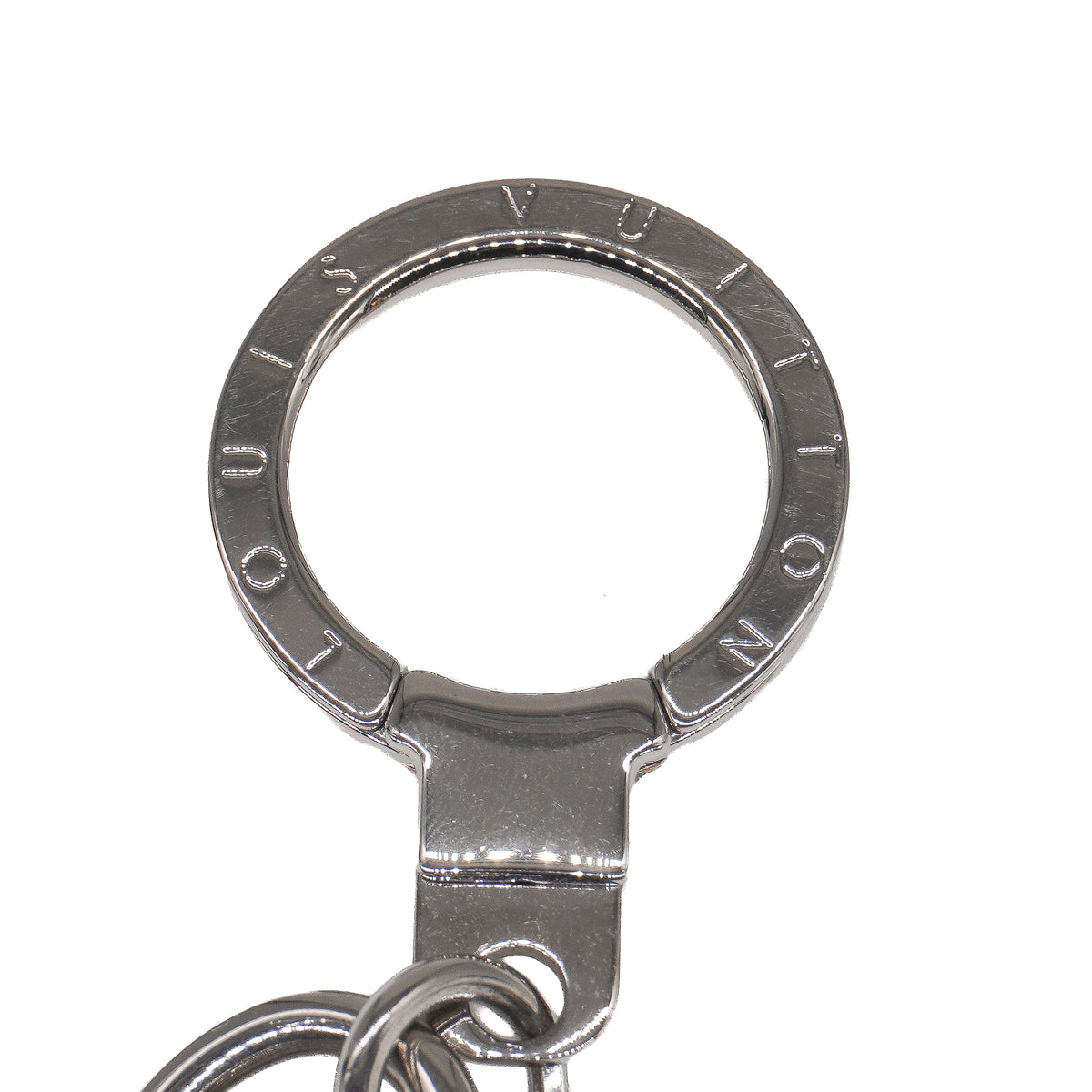 Louis Vuitton LV Initials Key Holder and Bag Charm Metal Palladium Finish