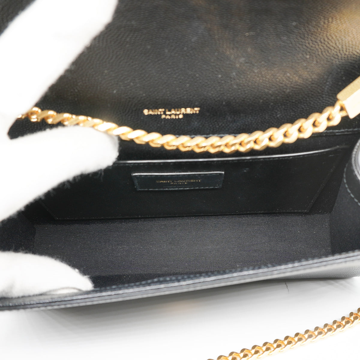 Saint Laurent Classic Monogram Kate Medium Satchel Grain de Poudre