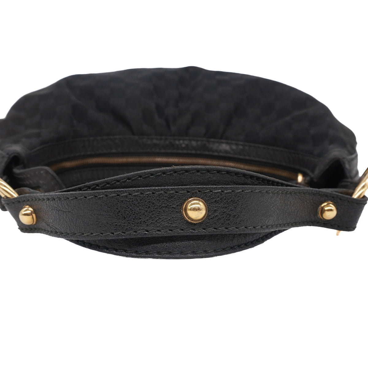 Gucci Interlocking GG Hobo Bag Canvas Black
