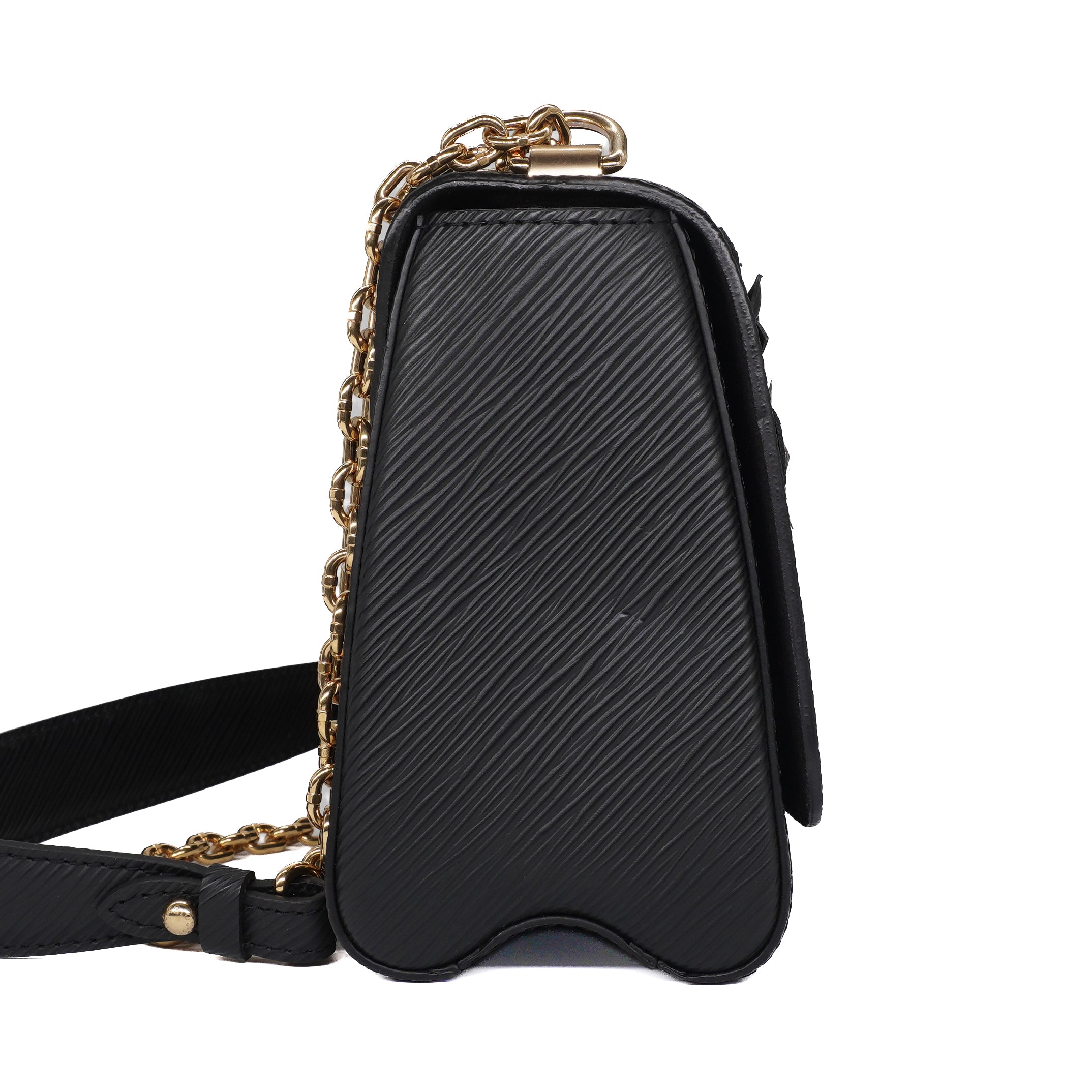 Louis Vuitton Black Epi Flowers Twist MM