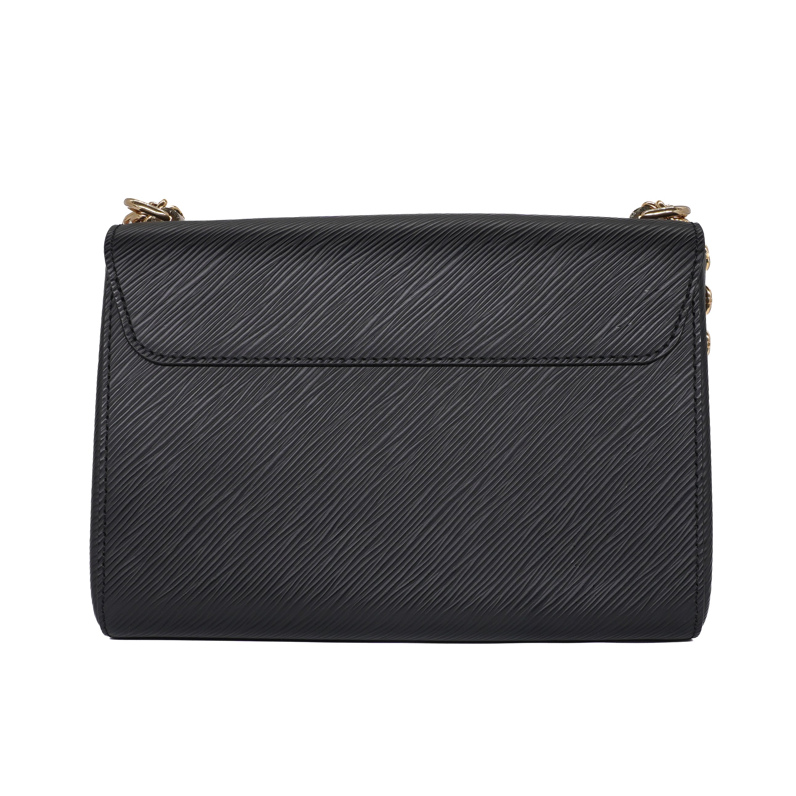 Louis Vuitton Black Epi Flowers Twist MM