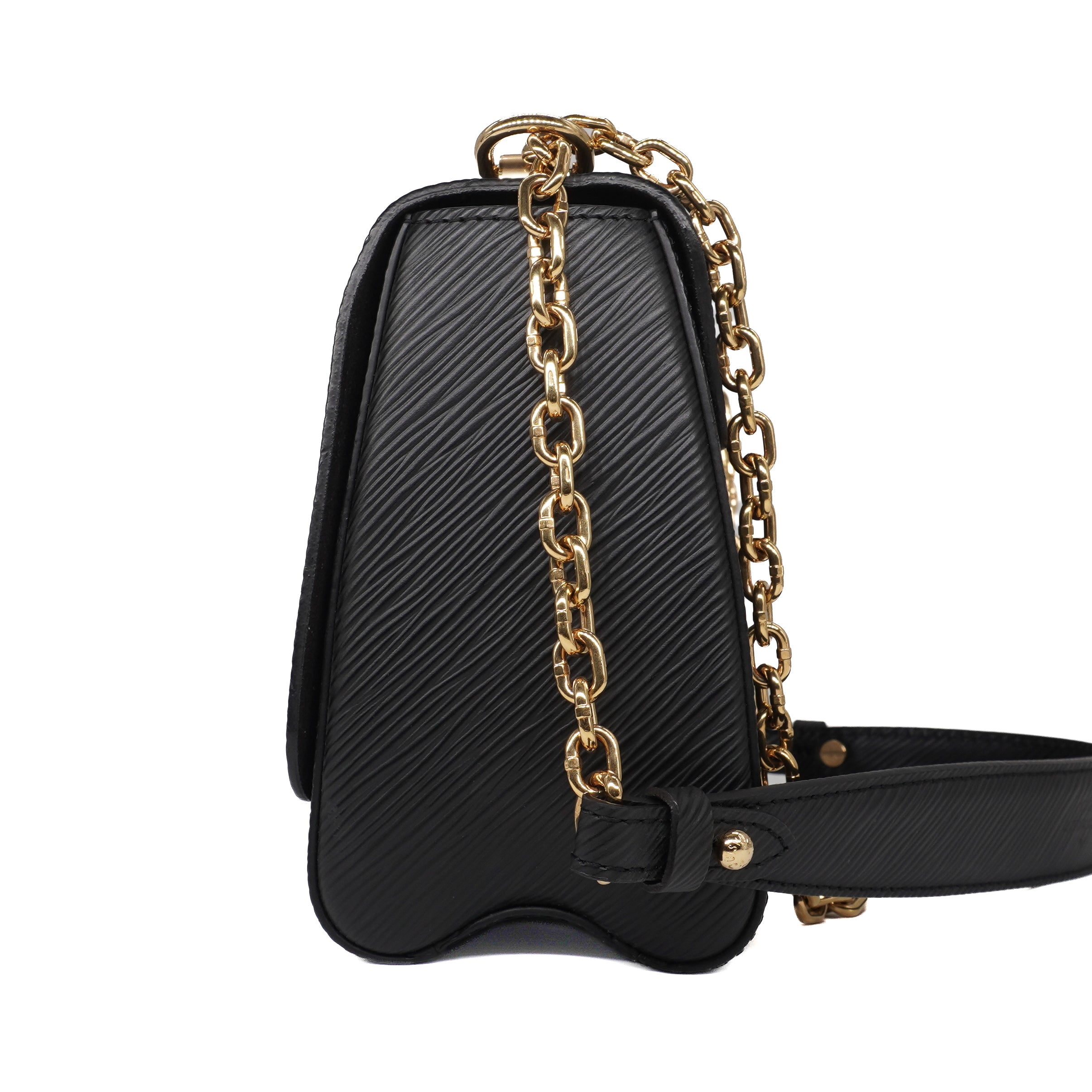 Louis Vuitton Black Epi Flowers Twist MM