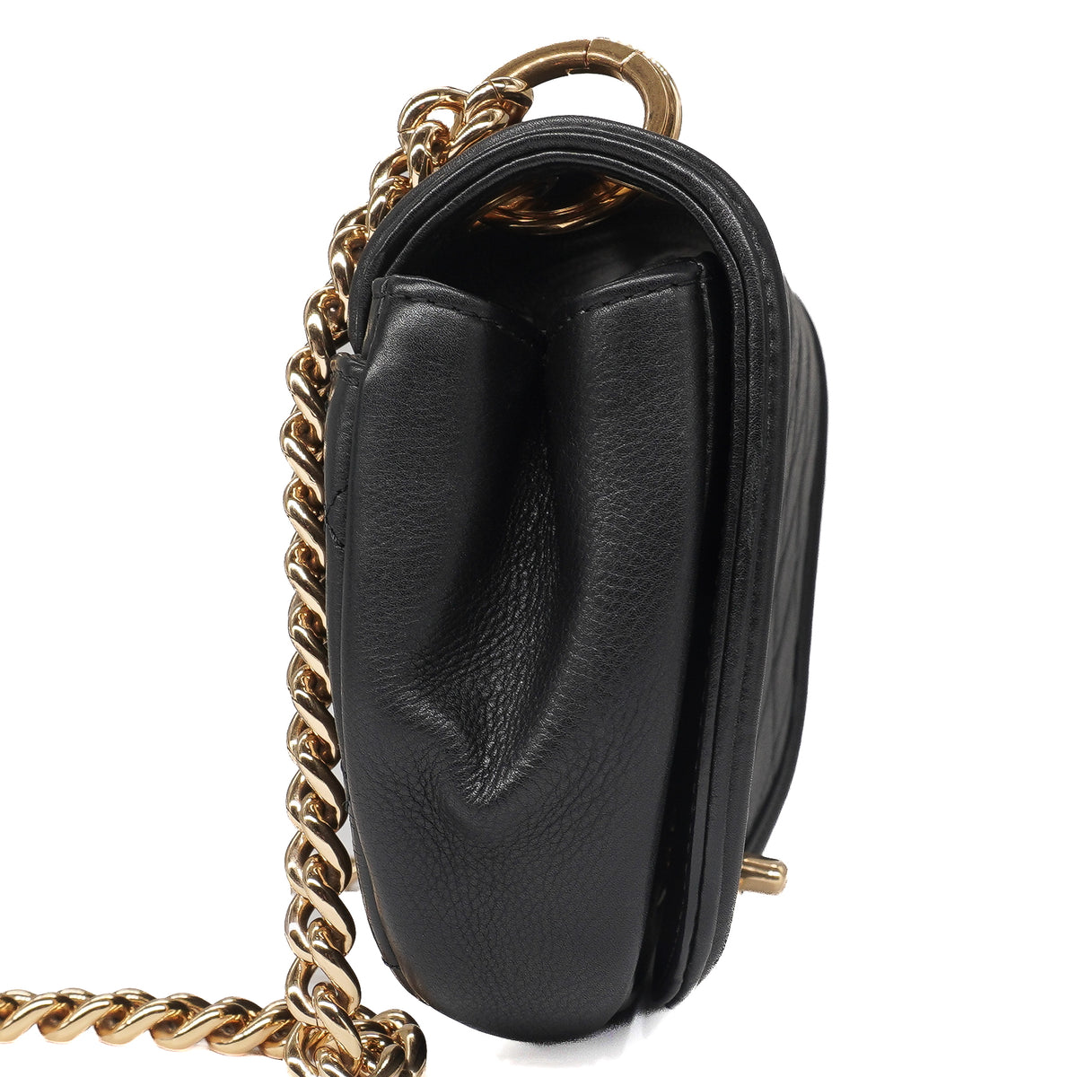 Chanel Underline Small Flap Bag Calfskin Black