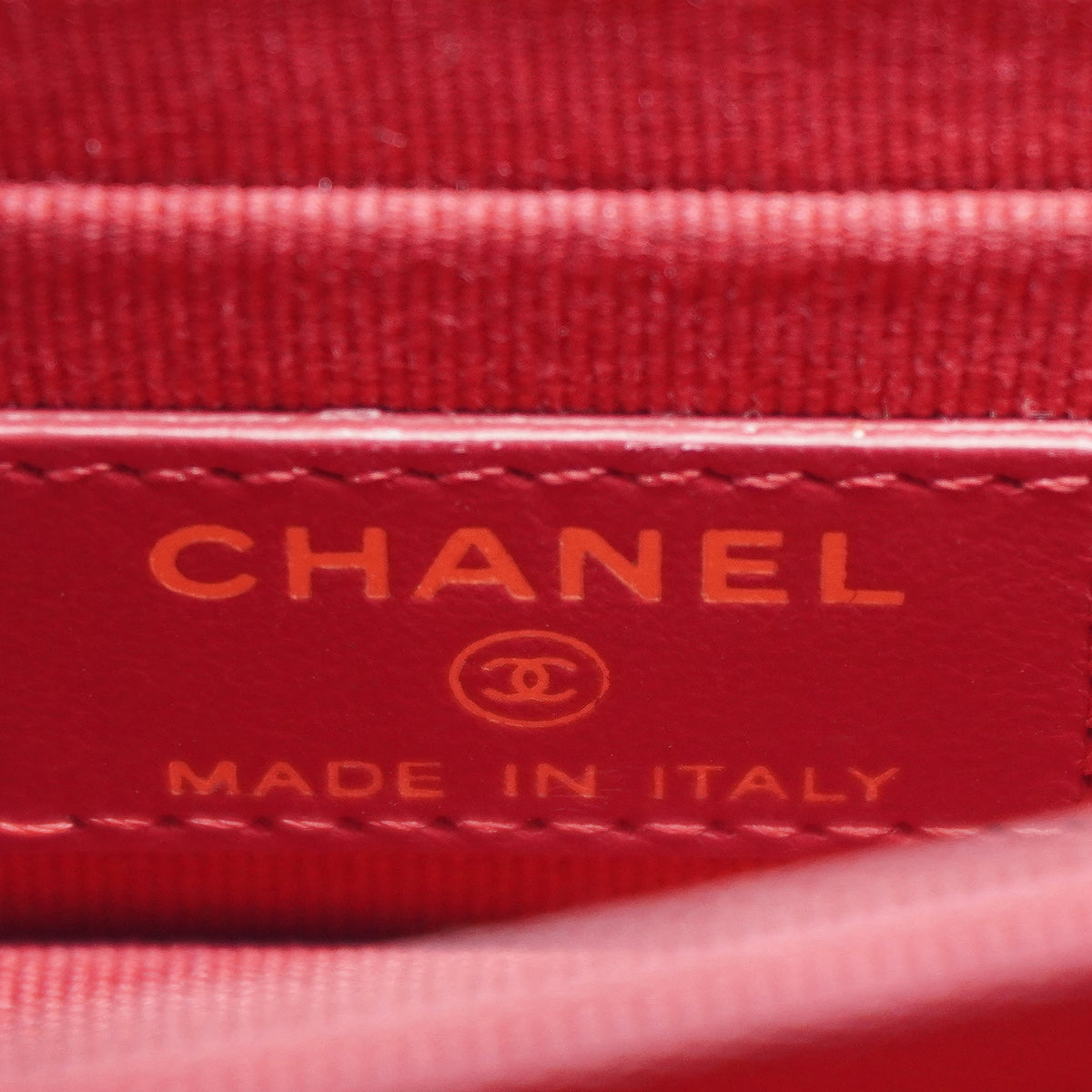 Chanel Enamel CC Clutch with Chain Lambskin