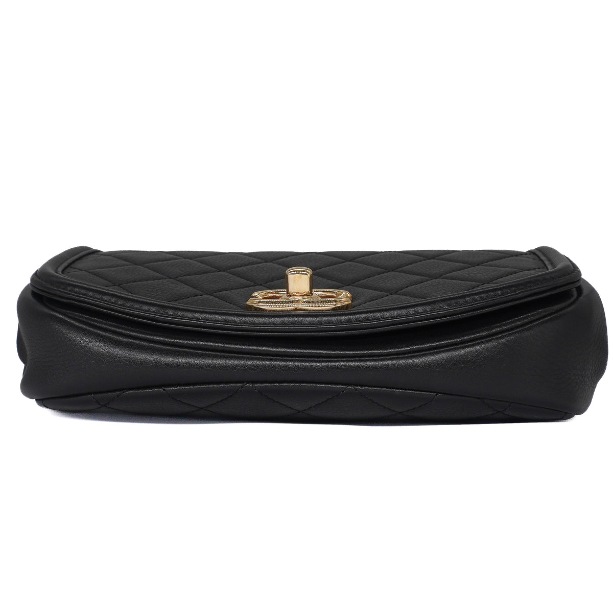 Chanel Underline Small Flap Bag Calfskin Black