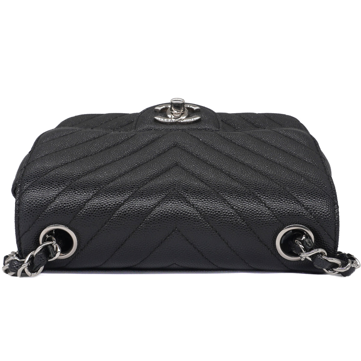 Chanel Mini Square Flap Caviar Black