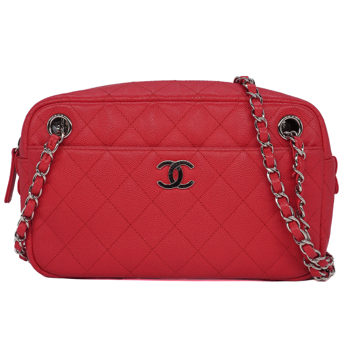 Chanel CC Camera Bag Quilted Caviar