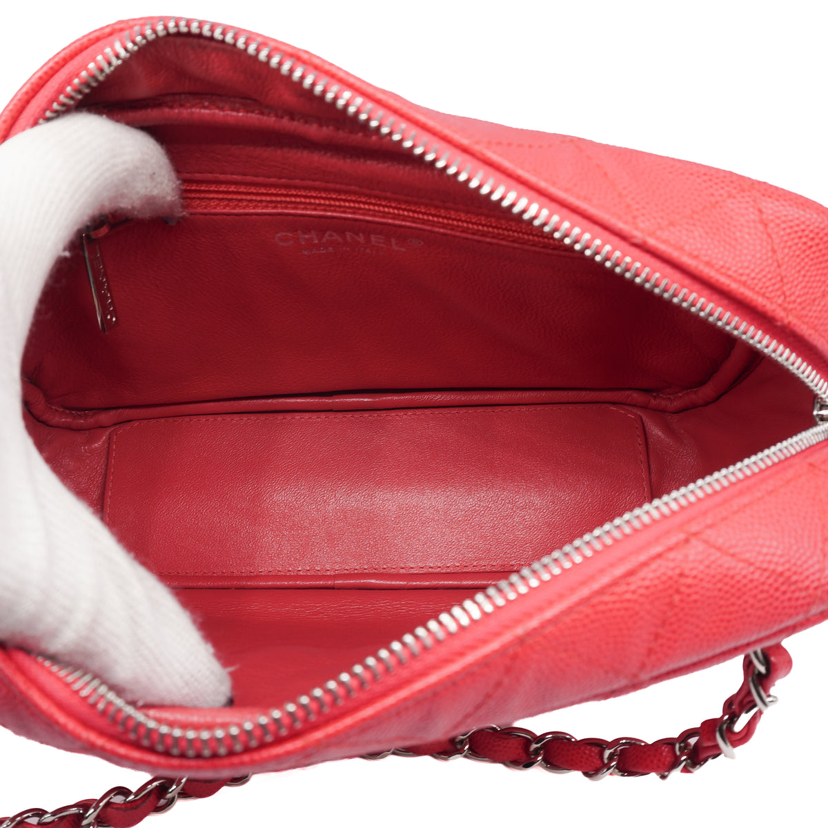 Chanel CC Camera Bag Quilted Caviar