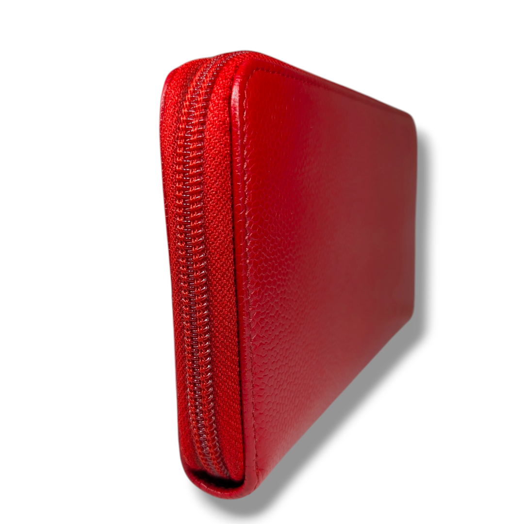 Chanel Caviar Large Timeless CC Zip Around Wallet