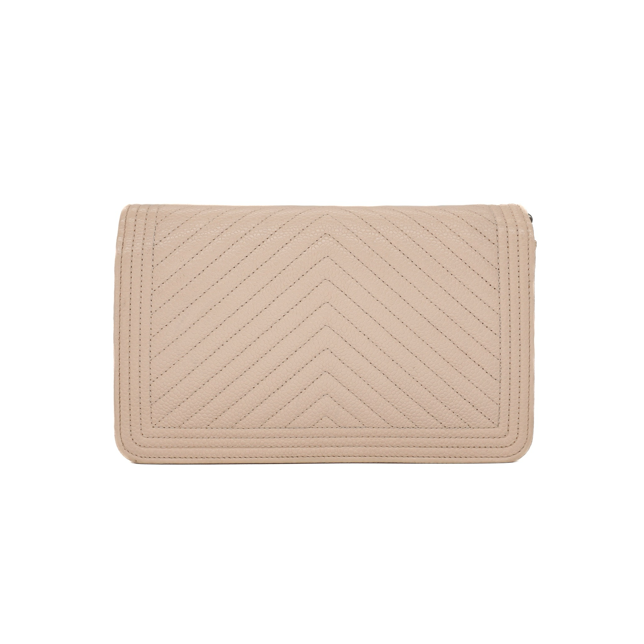 Chanel Chevron Boy Wallet On Chain