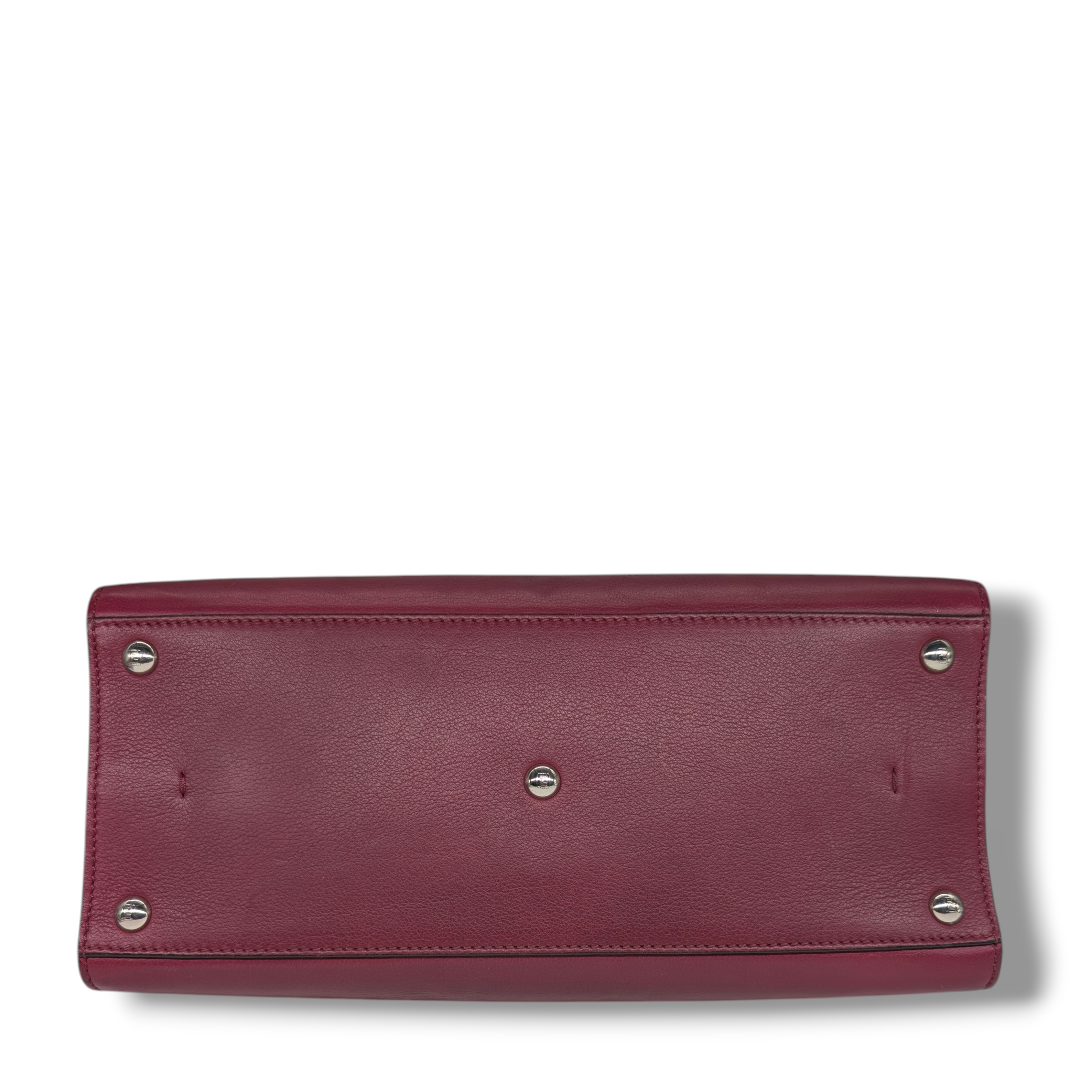 Fendi Vitello Dolce Marmol Shiny Nappa Petit 3Jourss Tote