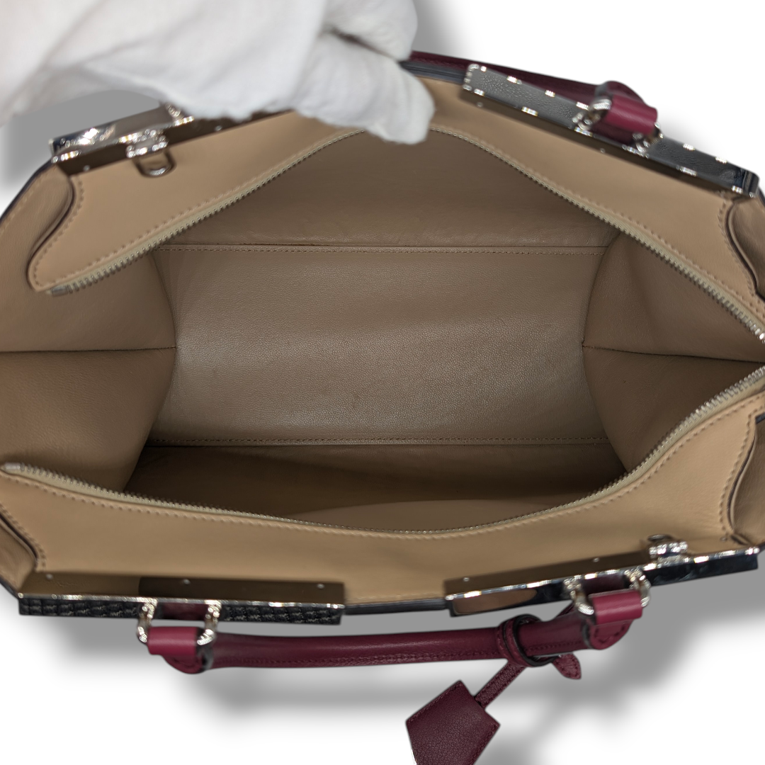 Fendi Vitello Dolce Marmol Shiny Nappa Petit 3Jourss Tote