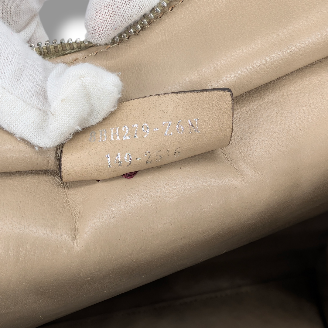 Fendi Vitello Dolce Marmol Shiny Nappa Petit 3Jourss Tote