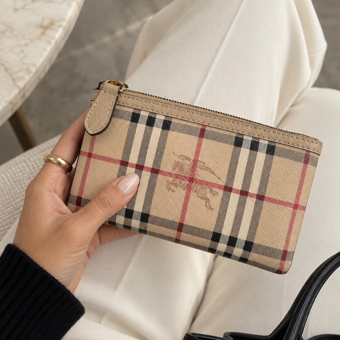Burberry Haymarket Cosmetic Case