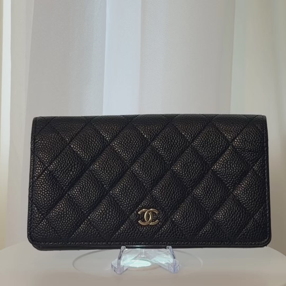 Chanel Quilted Yen Wallet