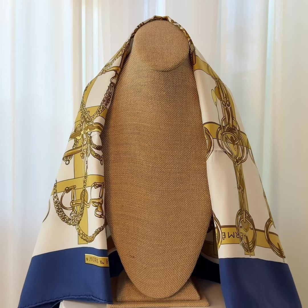 Hermes Mors Et Filets Silk Scarf