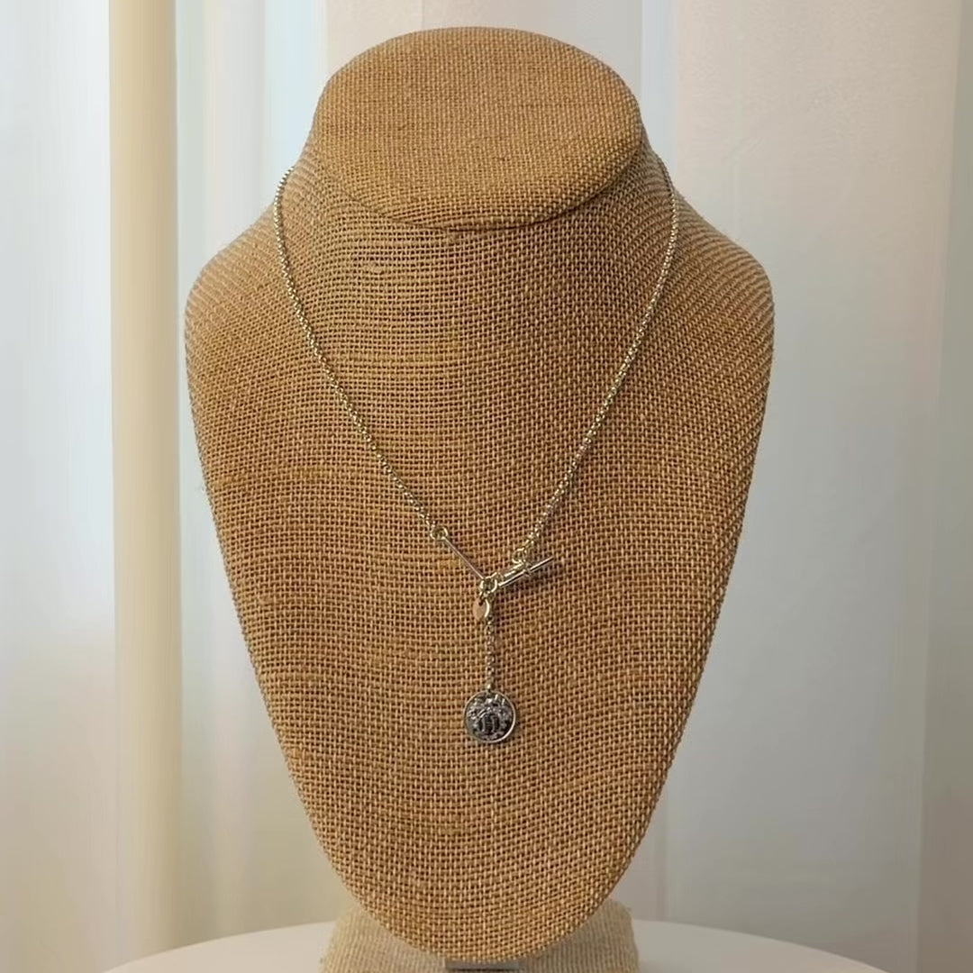 Hermes Ex-Libris Pendant Necklace