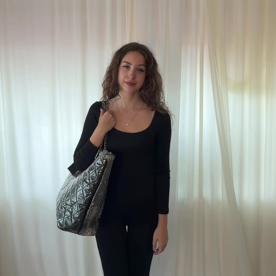 Chanel Tweed Large Tote