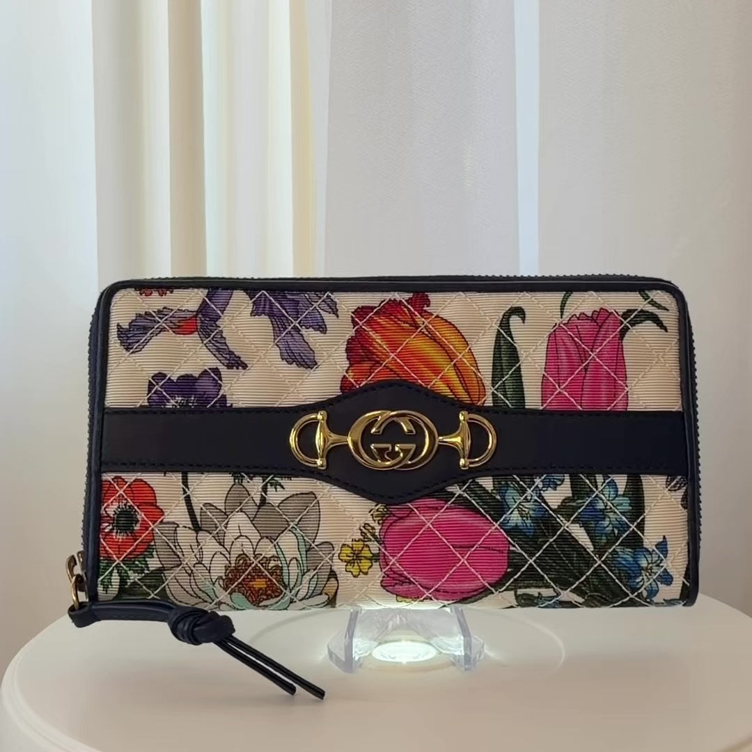 Gucci Flora Zip Around