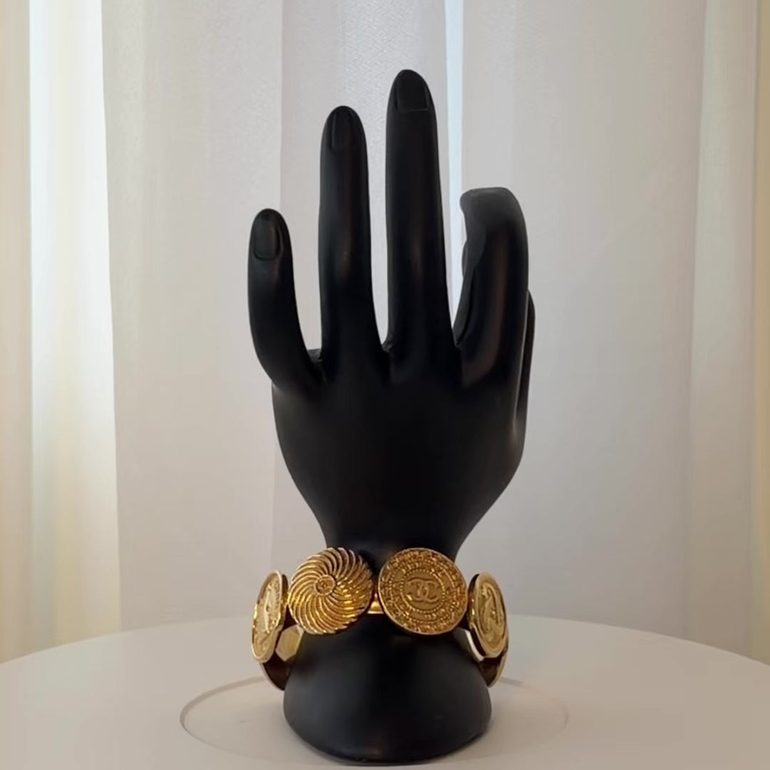 Chanel Medallion Cuff Bracelet