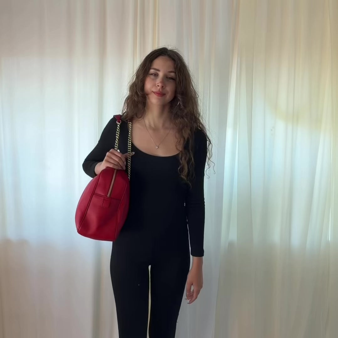 Gucci Pebbled Calfskin Medium Soho Bowler