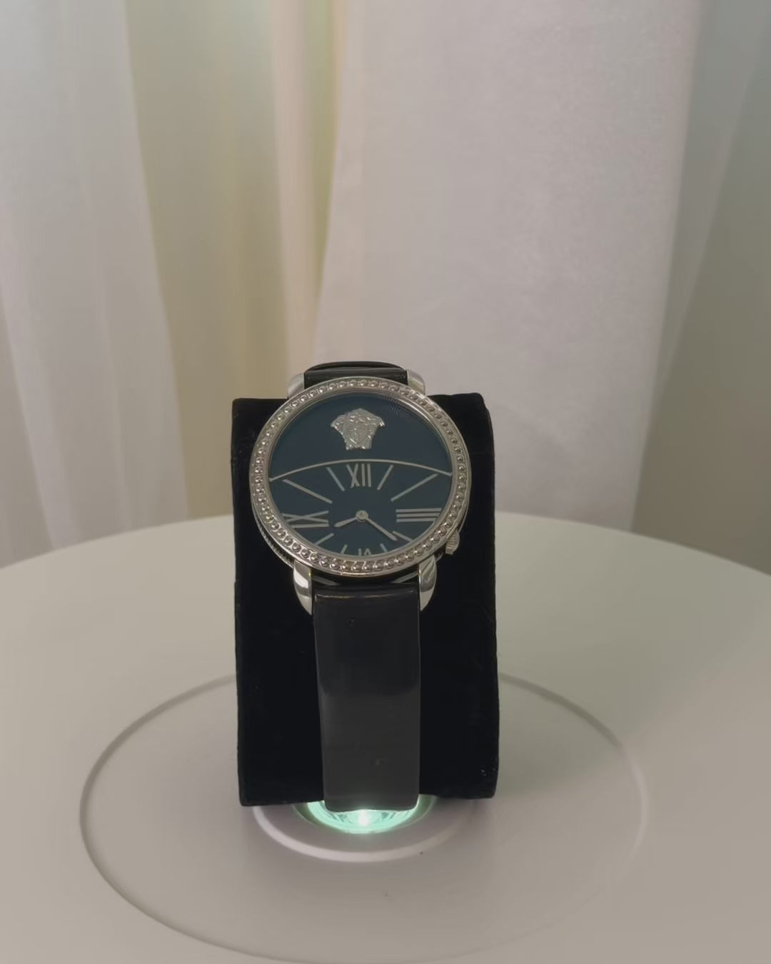 Versace Black Stainless Steel Krios Watch