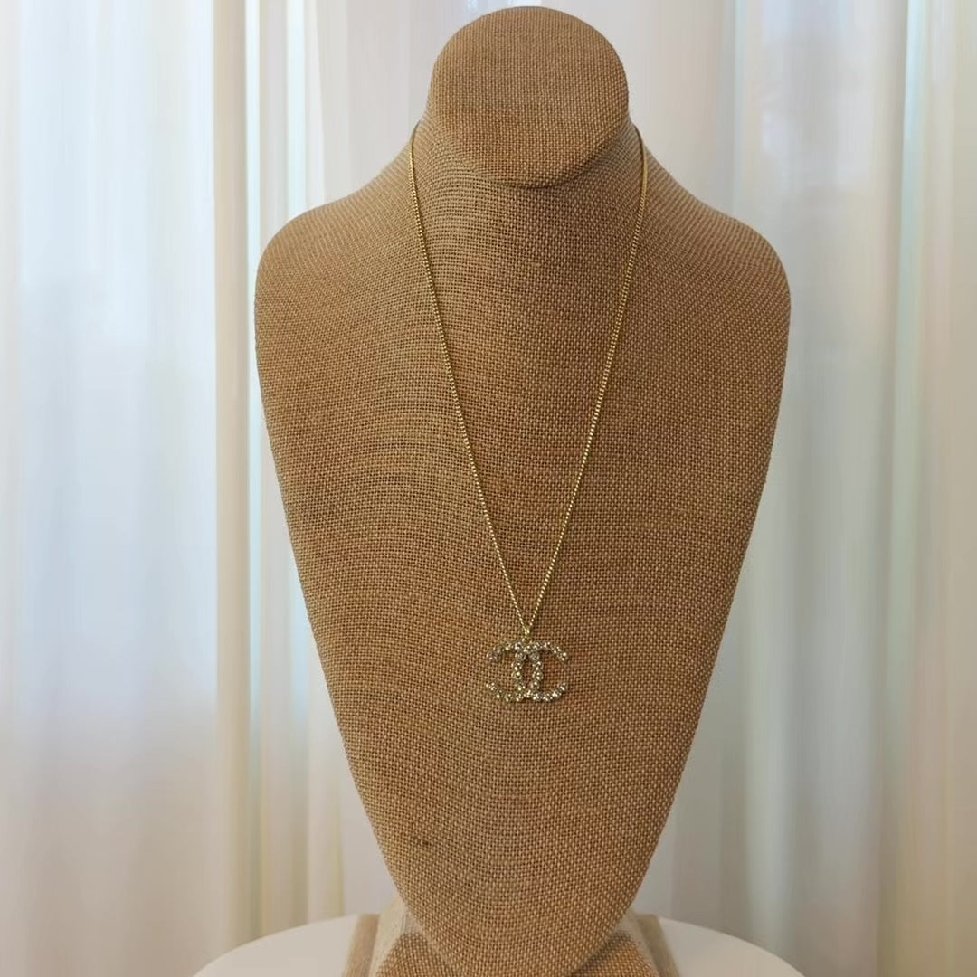 Chanel Crystal CC Necklace