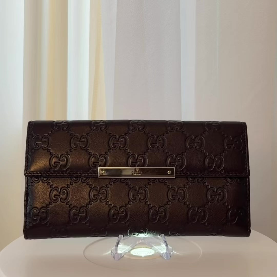 Gucci Guccissima Continental Wallet