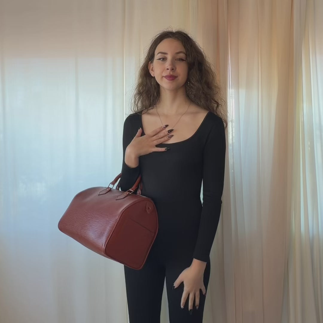 Louis Vuitton Speedy 30 Epi Burnt Orange