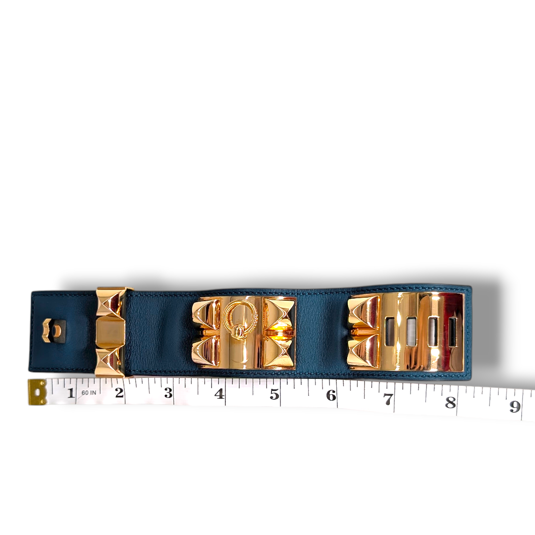 Hermes Collier De Chien Cult Bracelet (Blue)