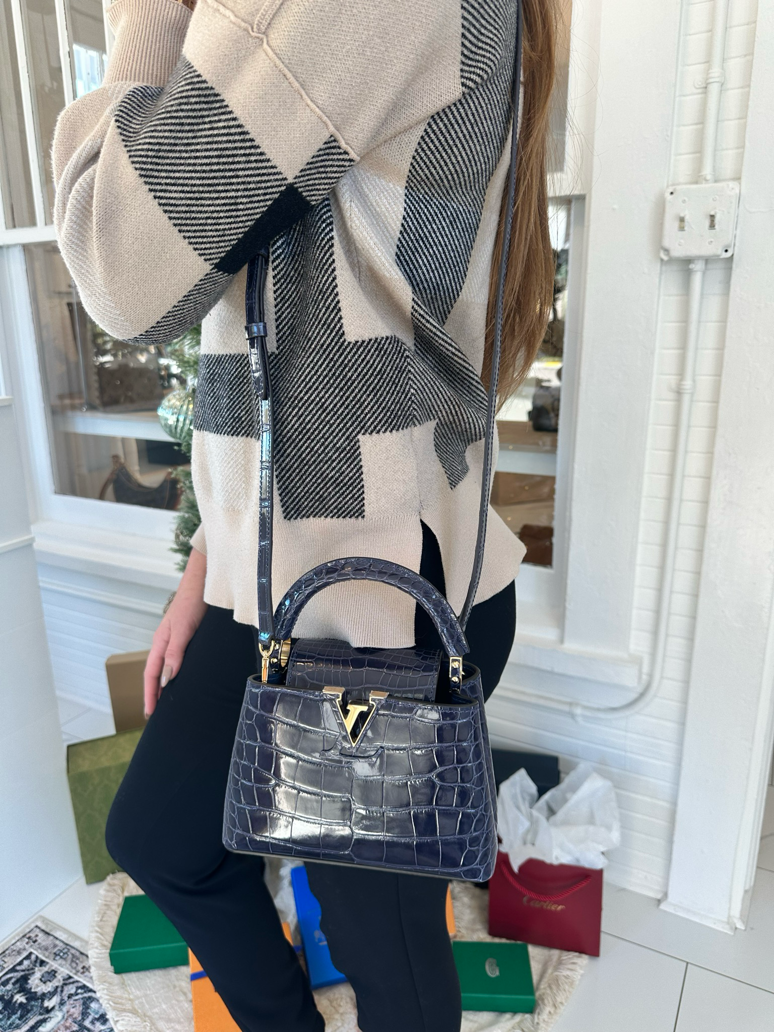 Louis Vuitton Alligator Capucines Mini