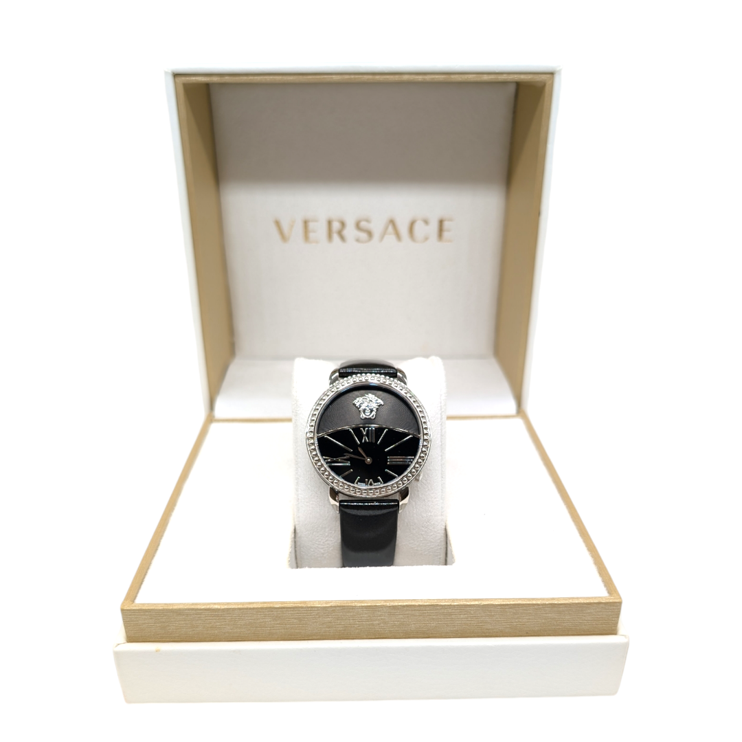 Versace Black Stainless Steel Krios Watch