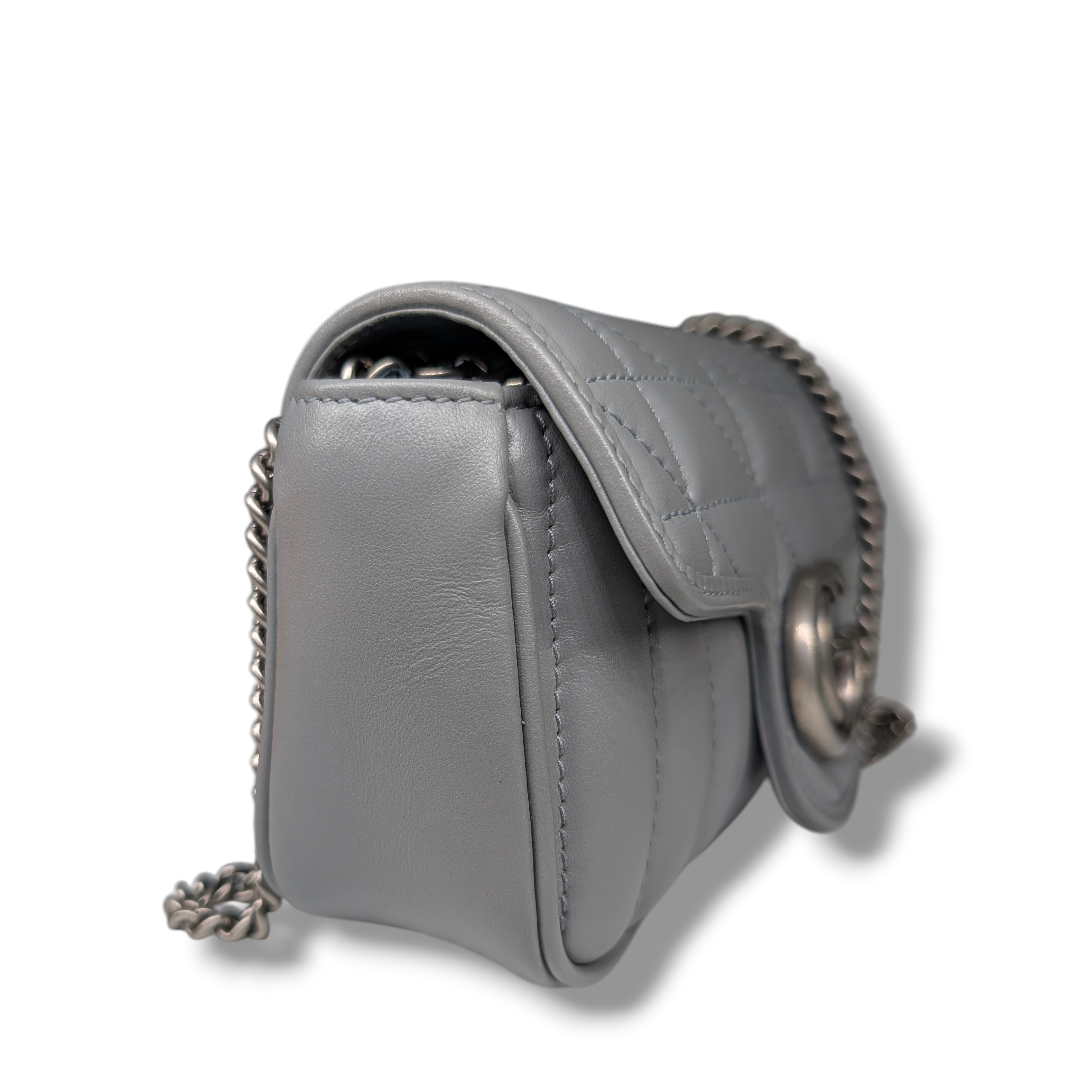 Gucci Aria Super Mini GG Marmont Shoulder Bag