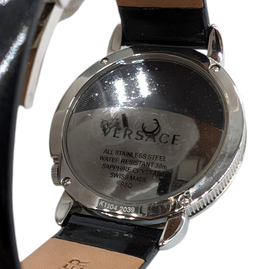 Versace Black Stainless Steel Krios Watch